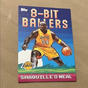 Topps 8-Bit Ballers Shaquille O'Neal Card